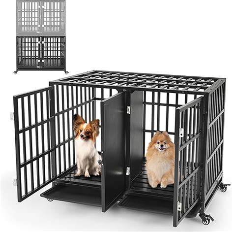 stainless steel dog boxes for sale|Amazon.com: Stackable Dog Crates.